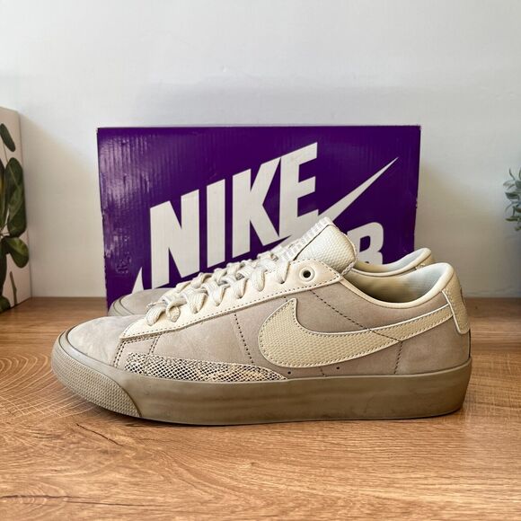 Nike SB Zoom Blazer Low x FPAR Khaki Rattan Sneakers Women's Size US 9 - Picture 2 of 7